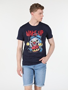 Lacivert Erkek Tshirt K.kol