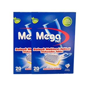 MEGANET BULAŞIK MAKİNESİ DETERJANI TABLETİ- 40 YIKAMA