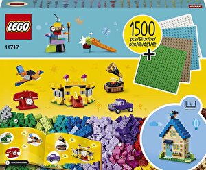 LEGO® Classic 1500 Adet Yapım Parçaları ve 4 Adet 16x16 cm. Zemin