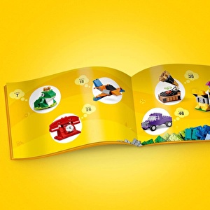 LEGO® Classic 1500 Adet Yapım Parçaları ve 4 Adet 16x16 cm. Zemin