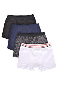 Donkshot Tende (3 adet) Kemer Lastik Pamuk Elastan Erkek Çocuk Boxer 9001