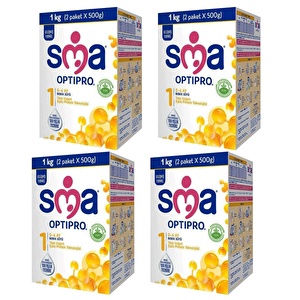 SMA Optipro Bebek Devam Sütü 1 1000 gr 4 ADET