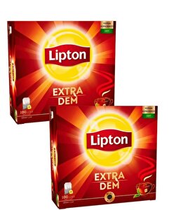 Lipton Extra Dem Bardak Poşet Çay 100'lü X 2 Adet