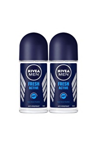 Nivea Fresh Roll On Deodorant 50Ml Erkek 2'Li Avantaj Paketi