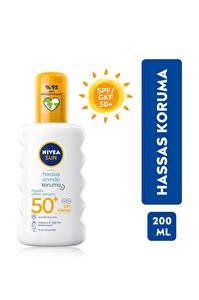 NIVEA Sun SPF 50+ Ultra Hassas Anında Koruma Güneş Spreyi 200ml + Plaj Çantası