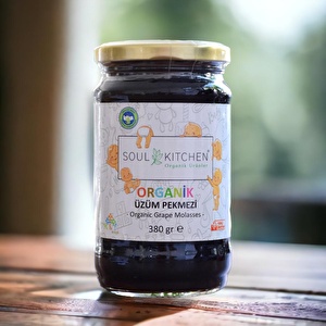 Organik Bebek Üzüm Pekmezi 380gr (Soğuk Sıkım) (Şeker İlavesiz)