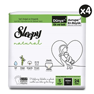 Sleepy Natural Aylık Paket Külot Bez 5 Numara Junior 96 Adet