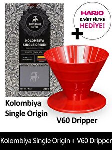 Kolombiya Single Origin Coffee ve V60 Dripper