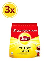 Lipton Yellow Label Demlik Poşet Çay 150'li X 3 Adet