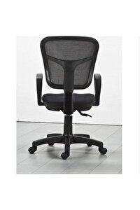Siyah Fileli Bilgisayar Ofis Çalışma Sandalyesi Koltuğu