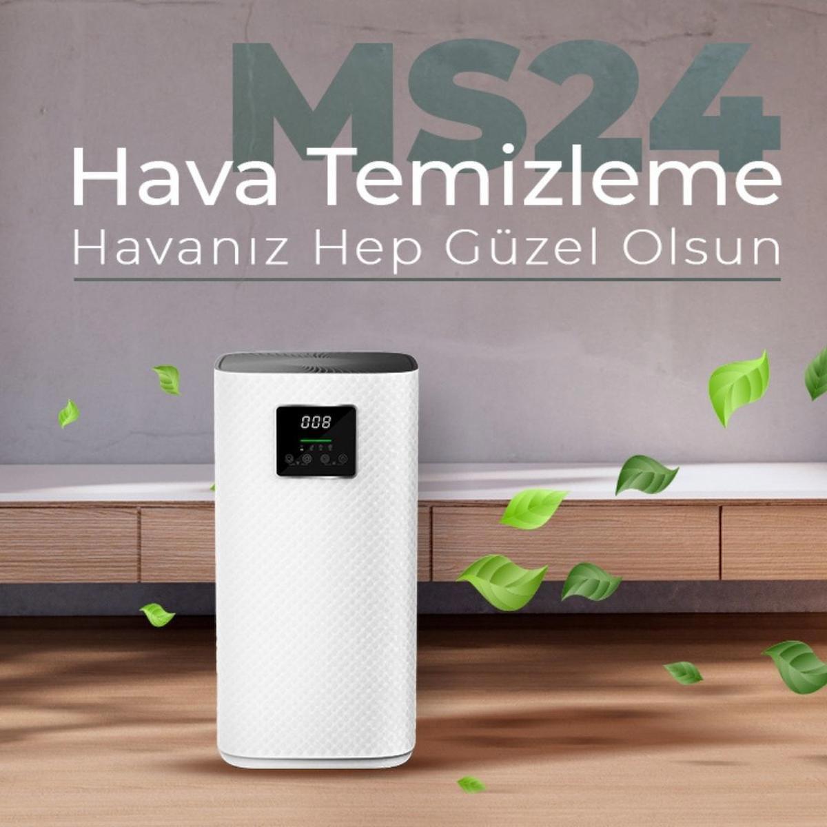 Robx Ms24 Yeni Nesil Cadr400 42w Akıllı Wi-fi Dokunmatik Panel Hava Temizleyici