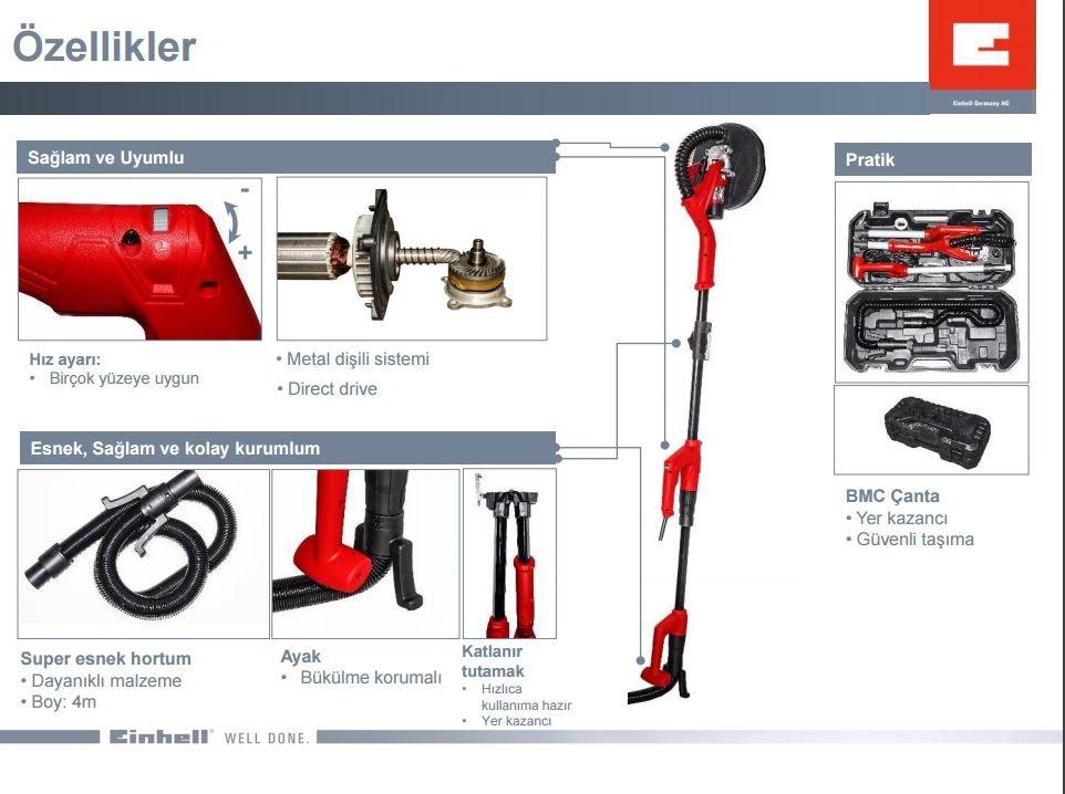 Einhell TC-DW 225 Alçı Duvar Zımpara Makinası Fiyatları ve Modelleri -  Pazarama