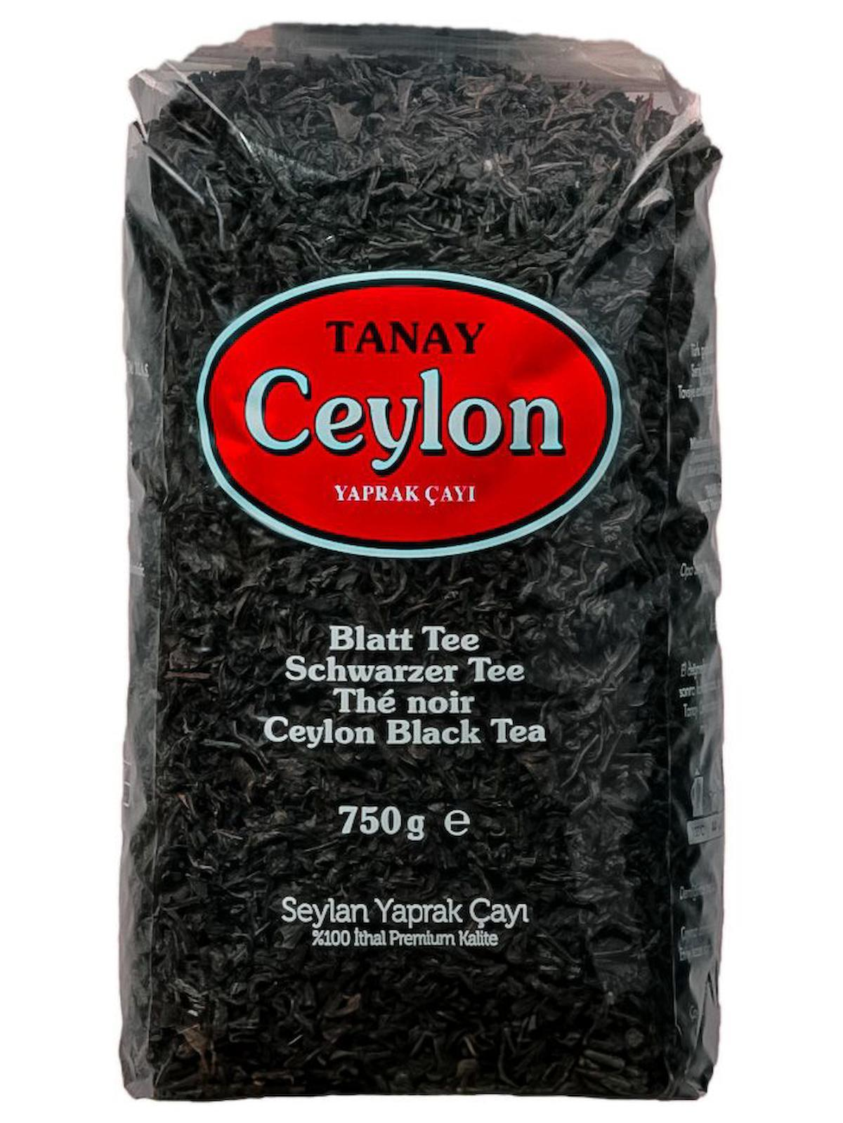 Tanay Ceylon İthal Yaprak Seylan Çayı 750 gr