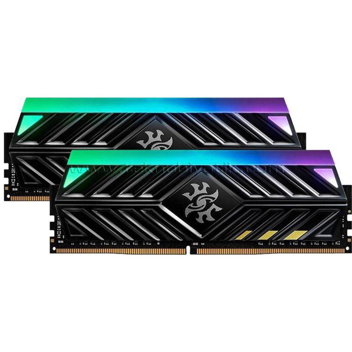XPG 16GB (2X 8GB) DDR4 3200MHZ CL16 RGB DUAL KIT PC RAM SPECTRIX D41 ...