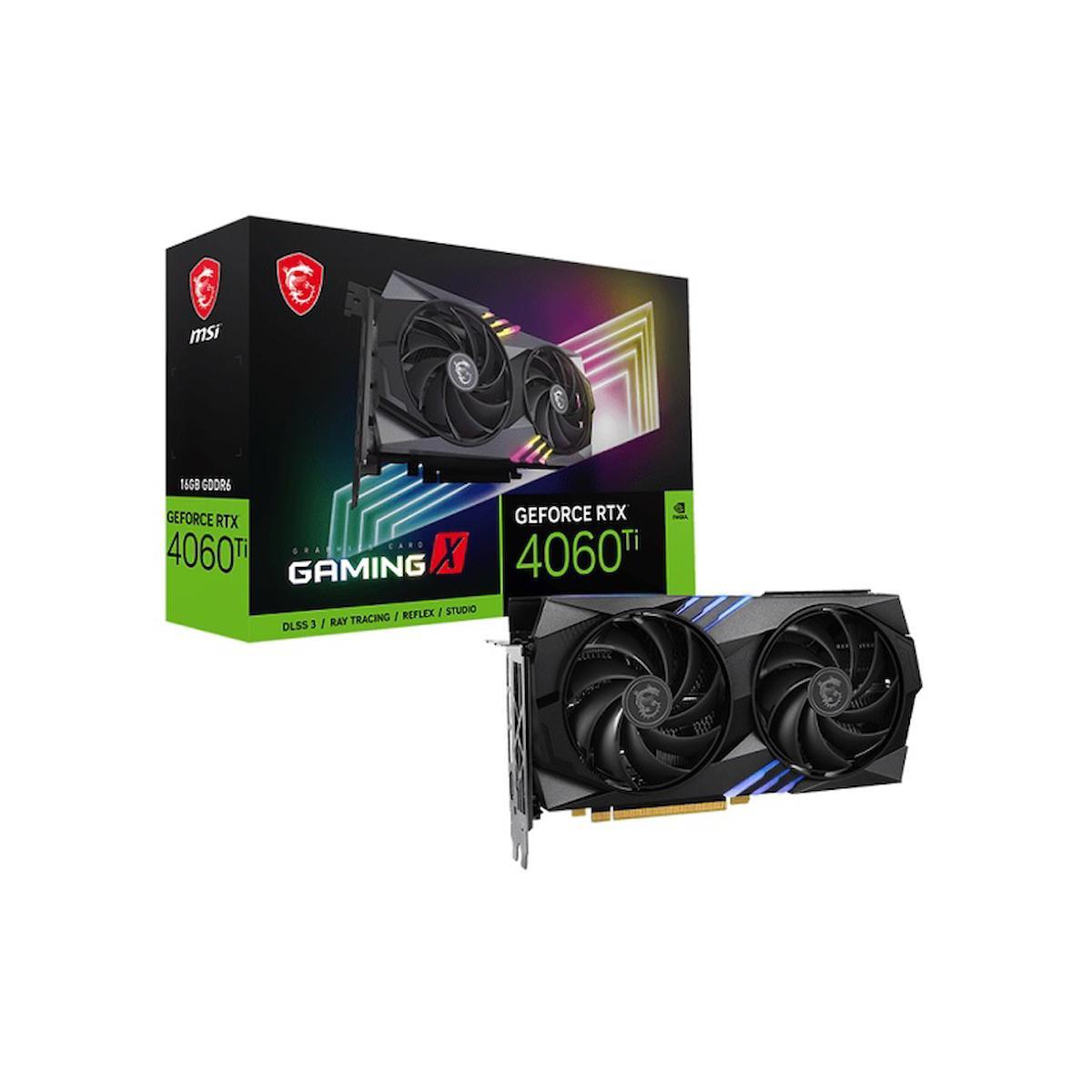 MSI RTX 4060 TI Gaming X 16G 128 Bit GDDR6 16 GB Ekran Kartı