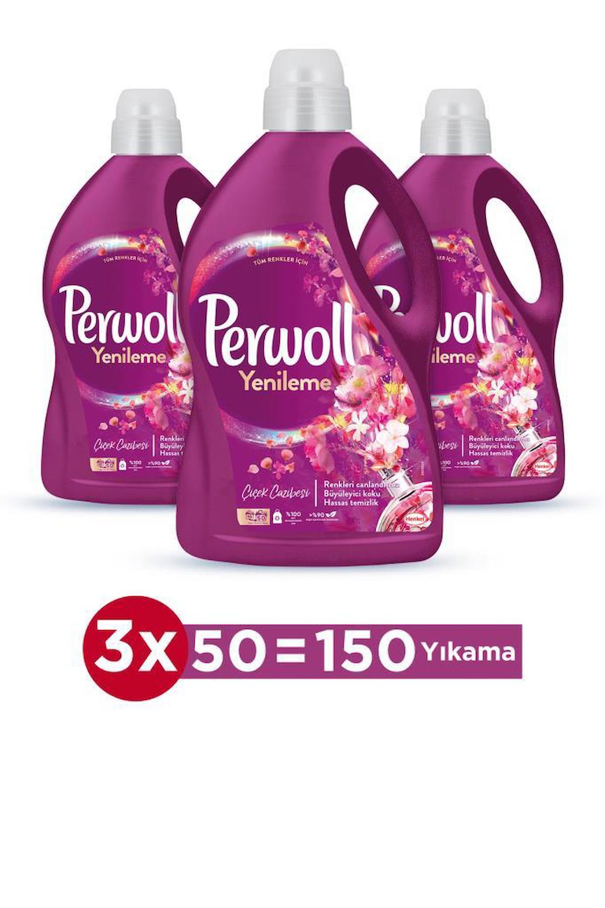 Perwoll Renk Koruma & Çiçek Kokulu Renkliler Için Sıvı Deterjan 150 ...