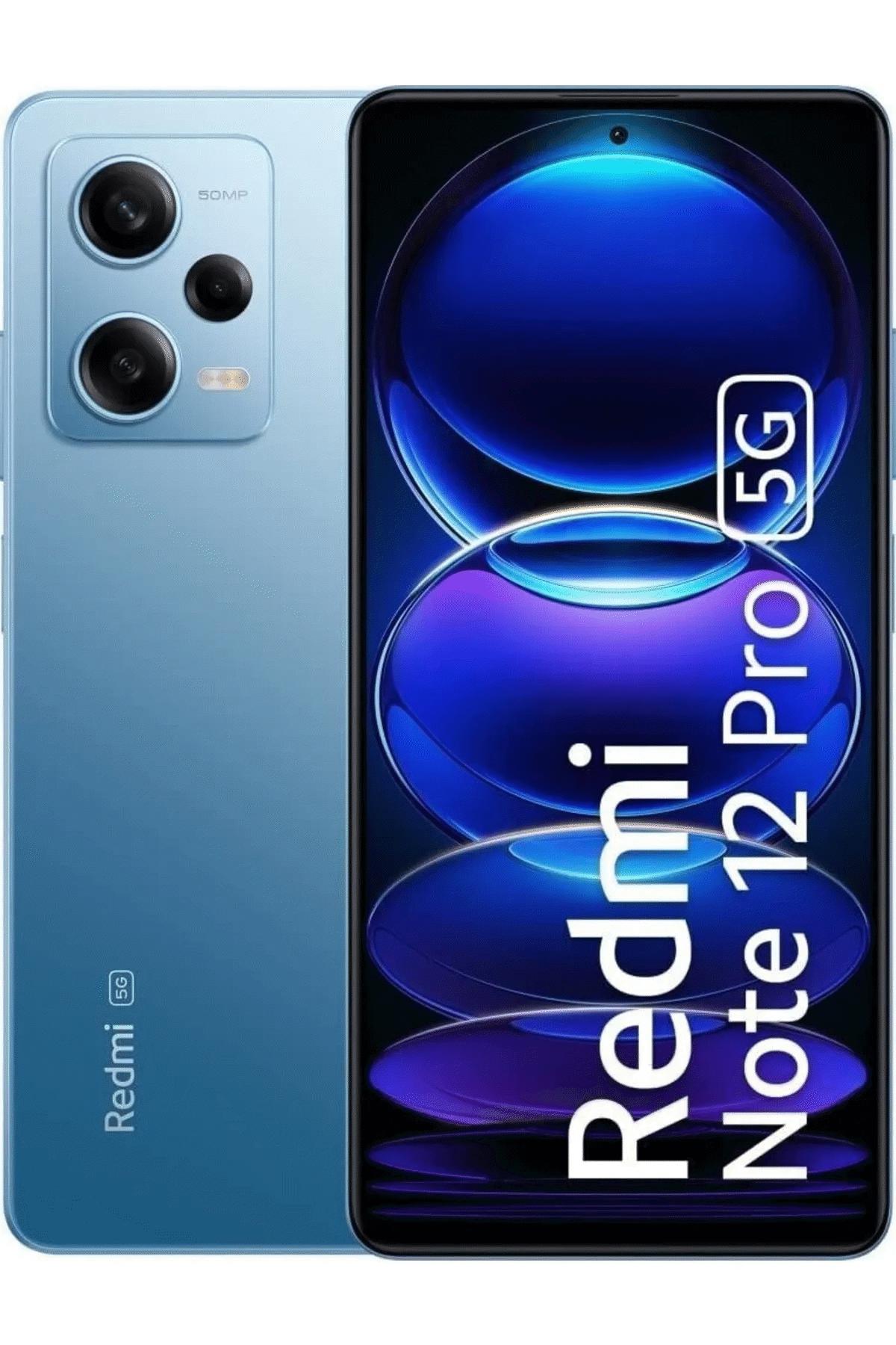 Redmi Note 12 Pro 5G 8GB + 256GB Mavi Cep Telefonu (İthalatçı Garantili)
