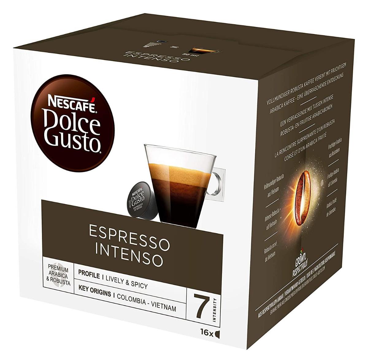 Nescafe Dolce Gusto Coffee Espresso Intenso 16 Kapsül