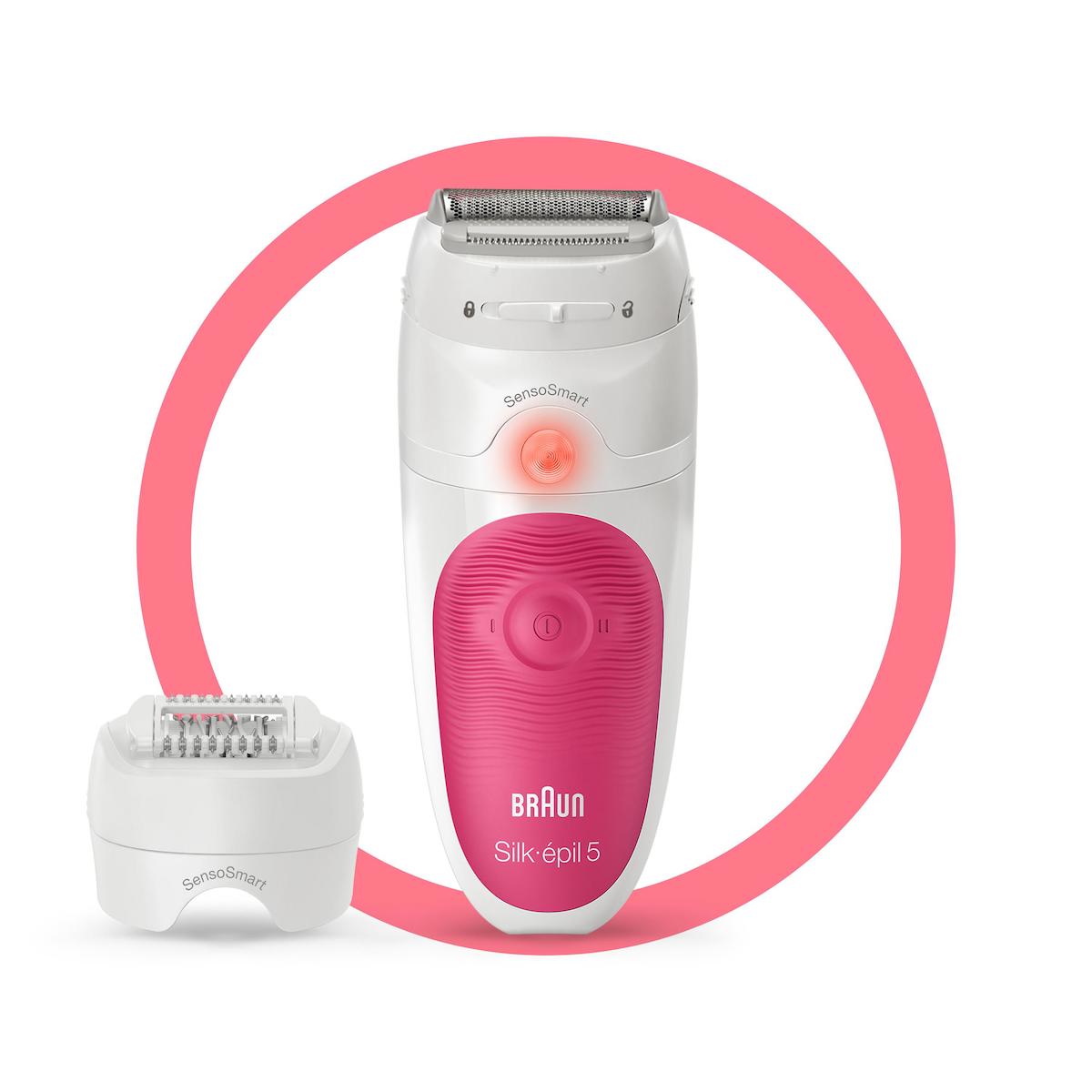Braun Silk-épil 5 5600 SensoSmart, Kablosuz, Islak&Kuru, 3 Ek Parçalı, 2'si 1 Arada Epilatör