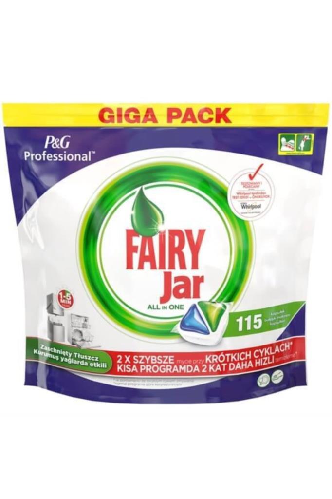 Fairy Jar 115 Yıkama Tablet Bulaşık Makinesi Deterjanı 115 Adet 