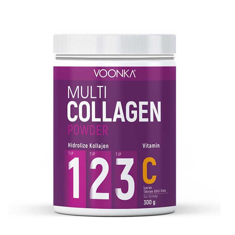  Voonka Multi Collagen Powder Vitamin C İçeren Takviye Edici Gıda 300 gr.