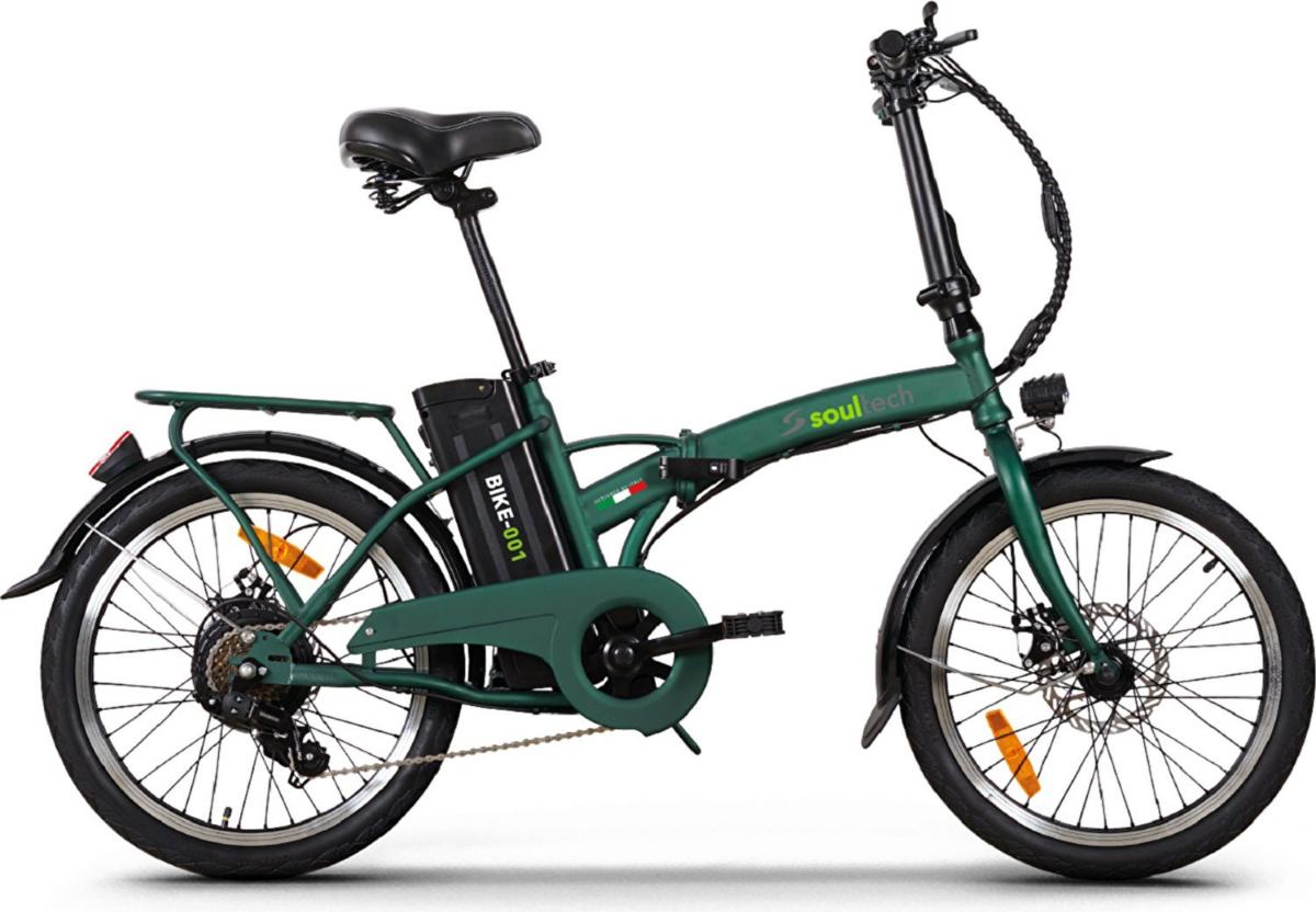 Soultech BIKE-001 Elektrikli Katlanır Bisiklet Yeşil