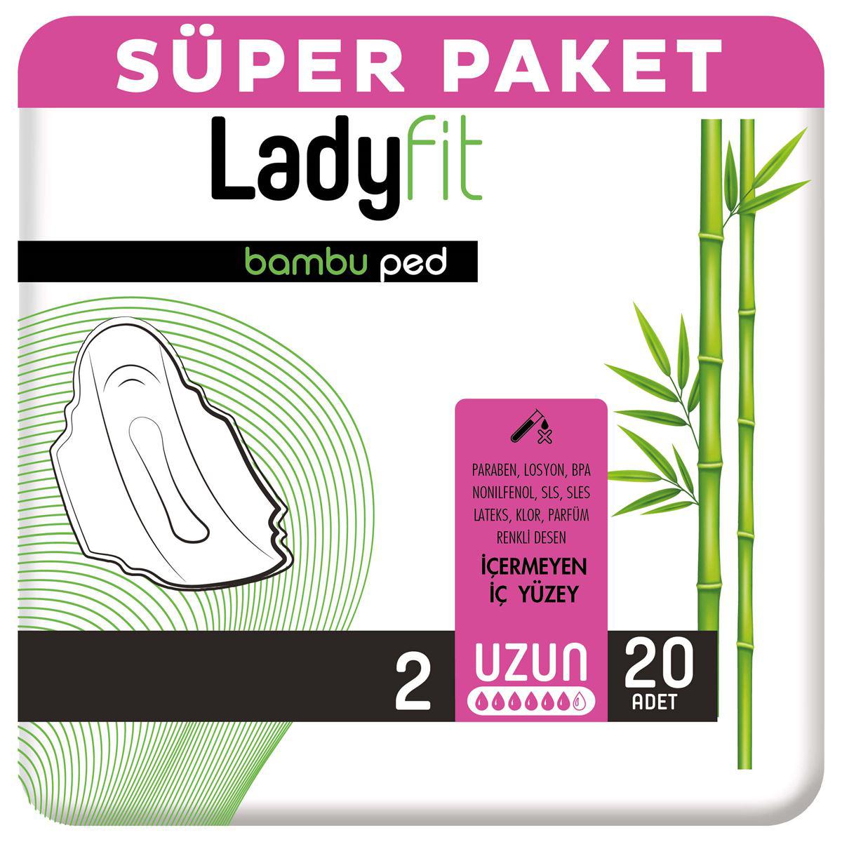 Ladyfit Bambu Ped Super Uzun 20 Ped