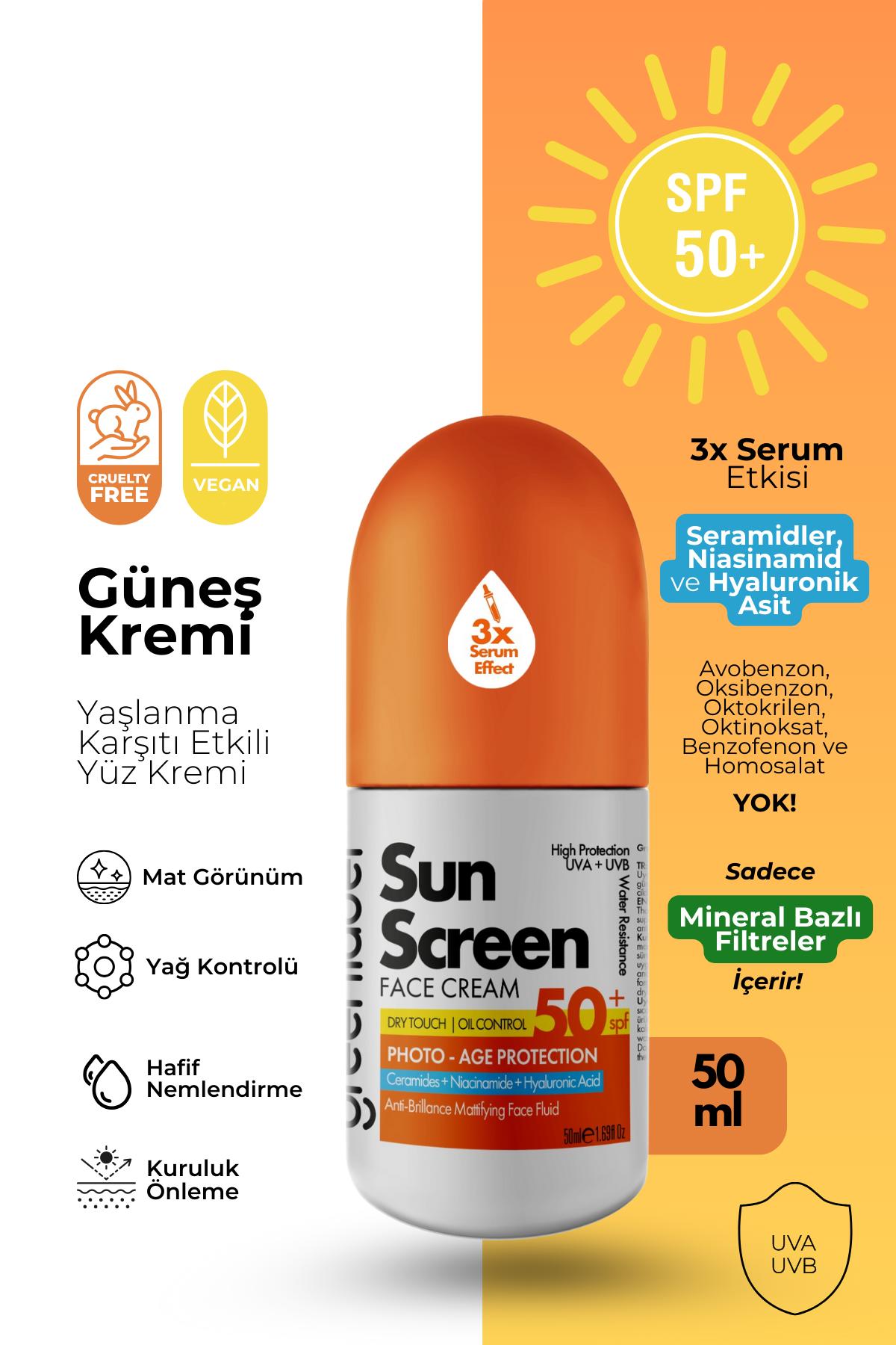 GREENLABEL Sun Screen Face Cream-Güneş Kremi Yüz Kremi 50ml