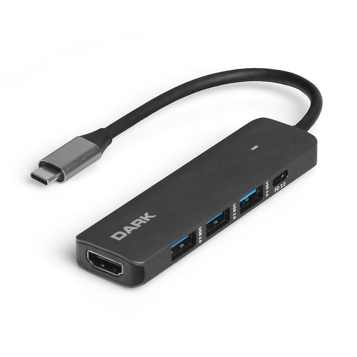 Dark DK-AC-U31X41 USB 3.1 Gen1 Type C to HDMI USB 3.0 USB 2.0 USB C PD Dönüştürücü