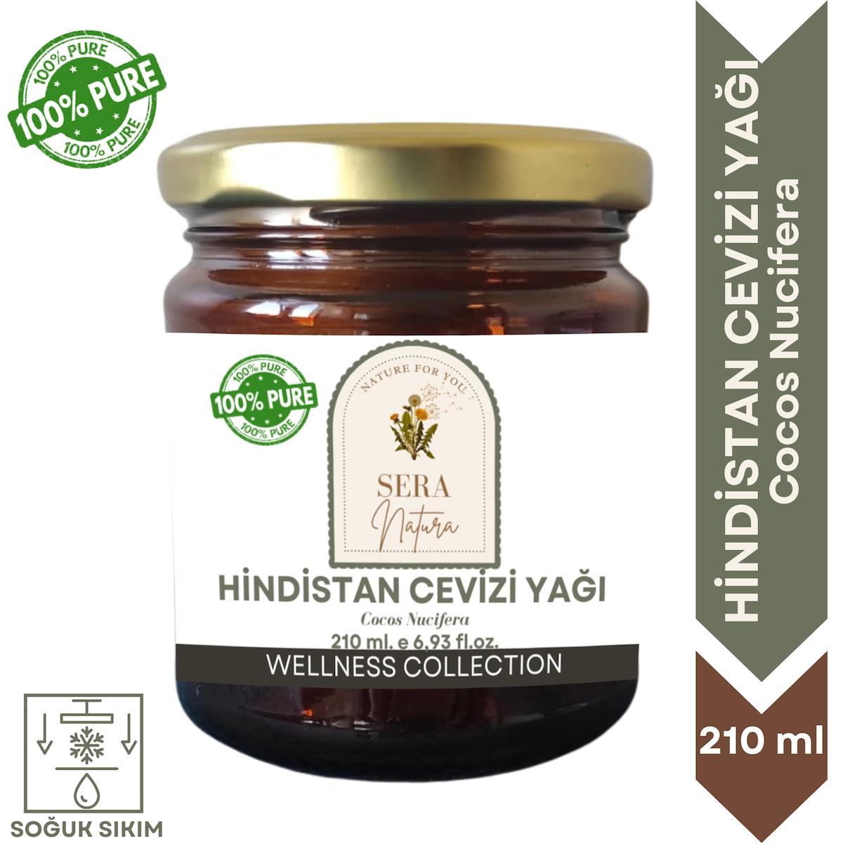 Hindistan Cevizi Yağı 210 ml. %100 Saf