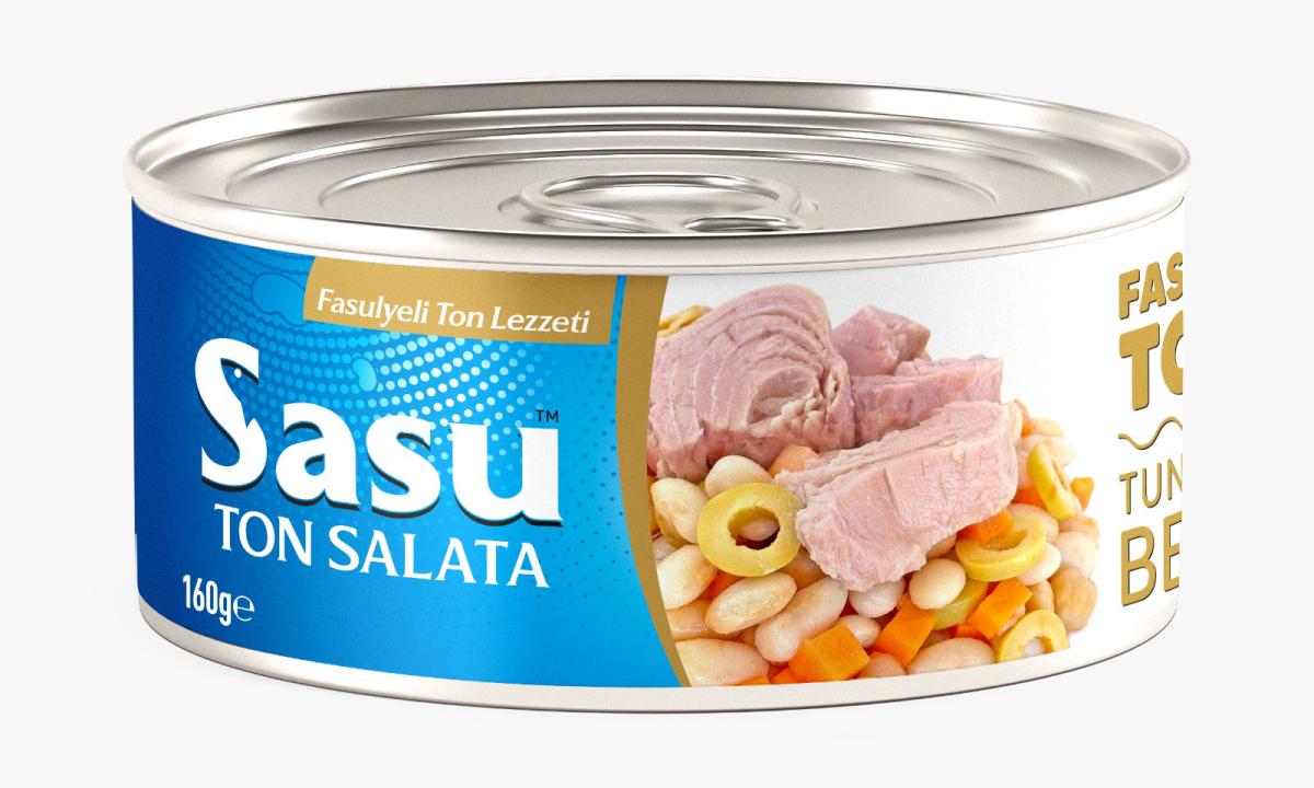 Sasu Fasulyeli Ton Salata 160G Bütün Dilim