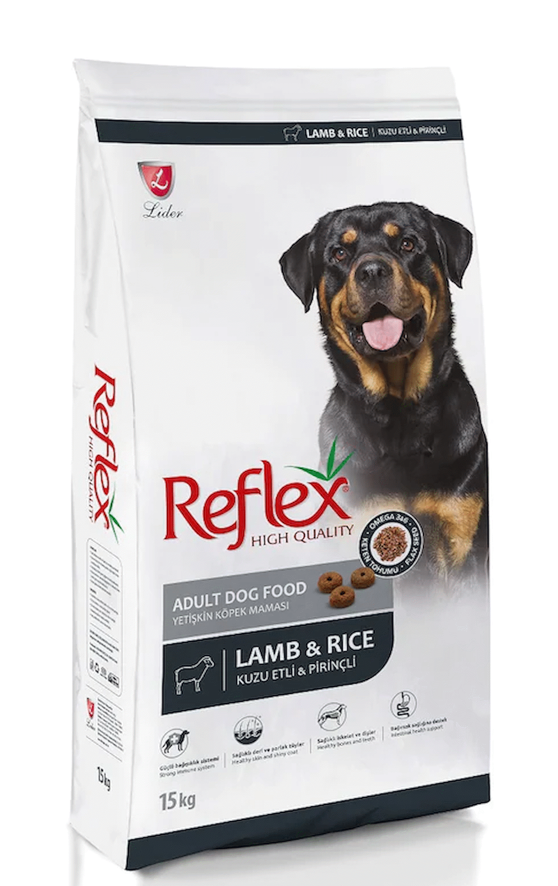 Reflex Kuzu Etli-Pirinçli Küçük Irk Yetişkin Kuru Köpek Maması 15 kg