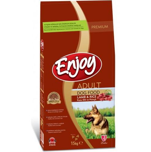 Enjoy Kuzu Etli-Pirinçli Küçük Irk Yetişkin Kuru Köpek Maması 15 kg