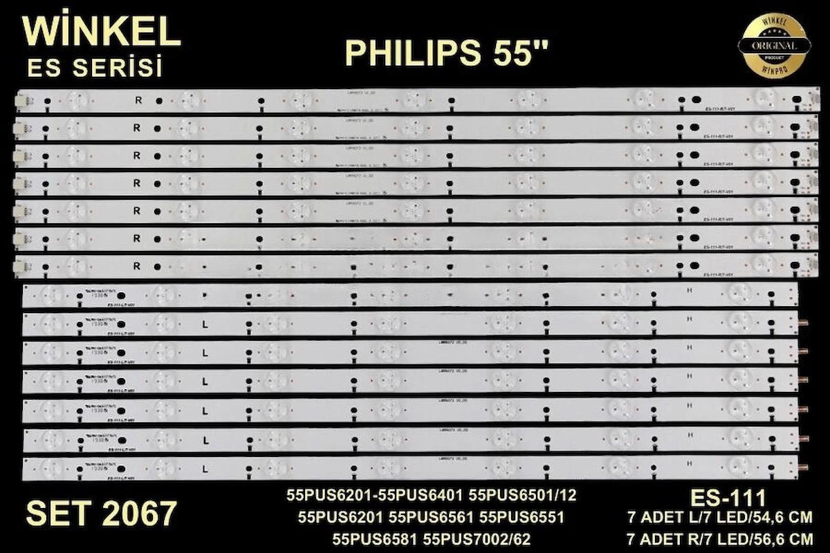 Philips 55inç 7x56cm 7x54,6cm 7 mercek tv ledi led bar 284327-G16