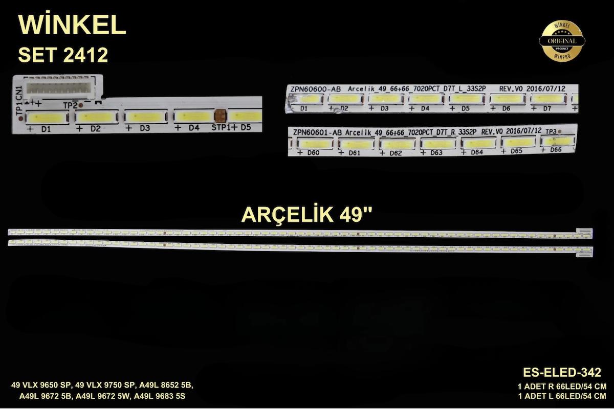 Arçelik beko Slim Led Bar 49 inç 2x54cm 66 Ledli Tv Led Bar 284332-GG14