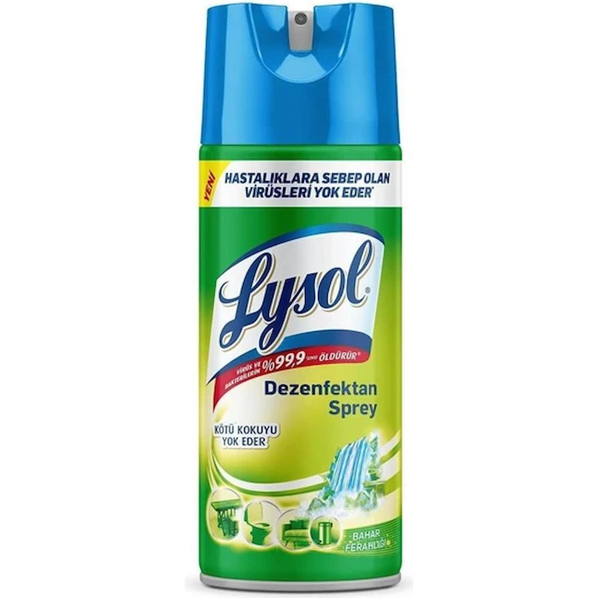 Lysol Dezenfektan Sprey Bahar Ferahlığı Yüzeyler İçin 400 ml