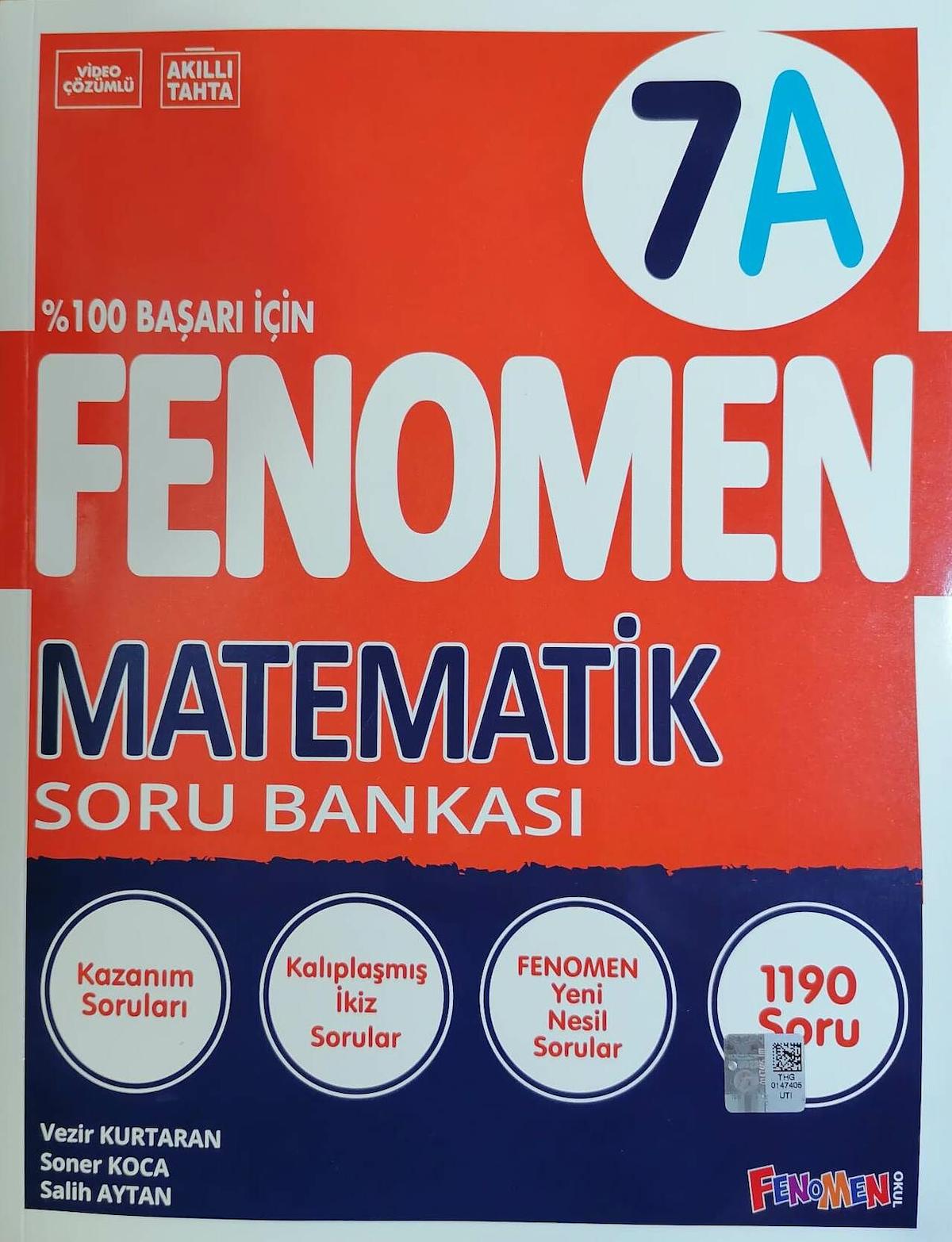 Fenomen 7.Sınıf Yeni Matematik - A - Soru Bankası - Gama Fenomen ...