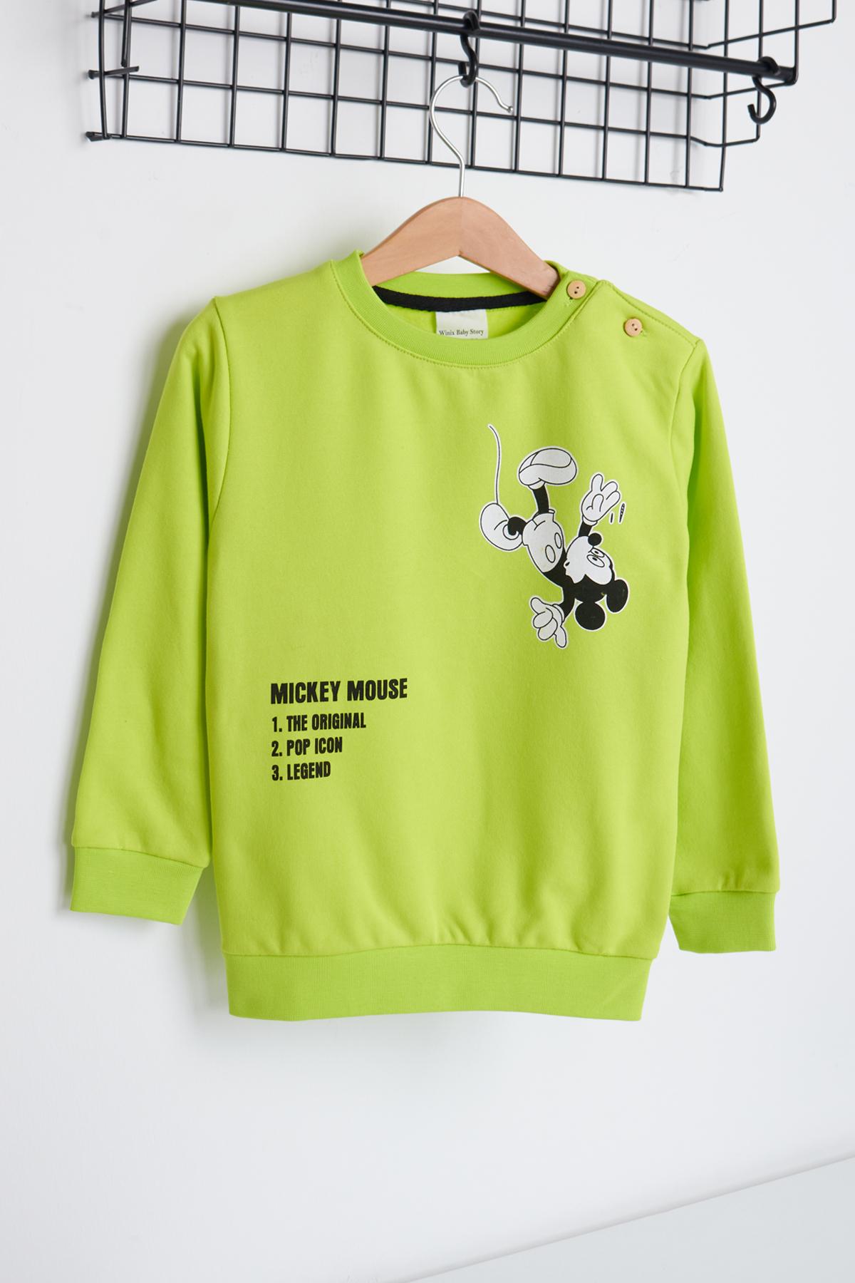 Erkek Bebek Karakter Baskılı Sweatshirt 6-36 Ay 13681