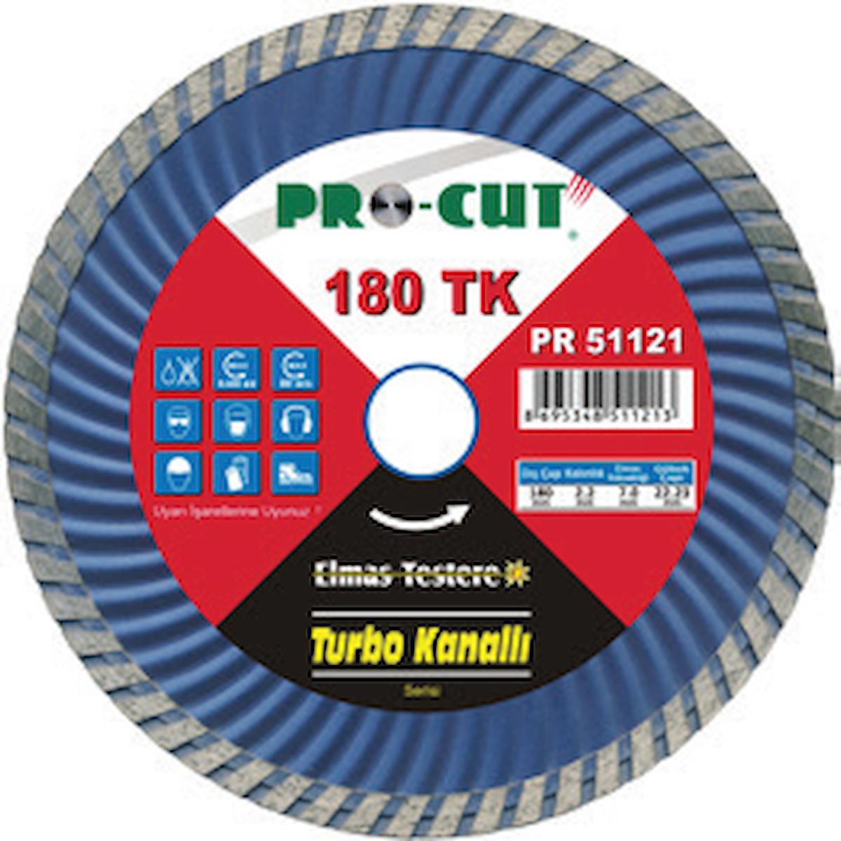 Procut PR51117 115mm Turbo Kanallı Kesim Bıçağı