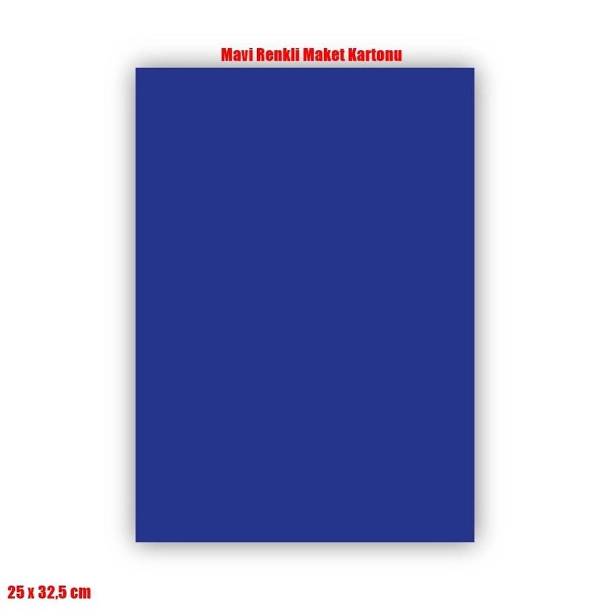 Pazarama Fedo 041 Maket Kartonu-590 gram/m2-Mavi-25x32.5 cm.
