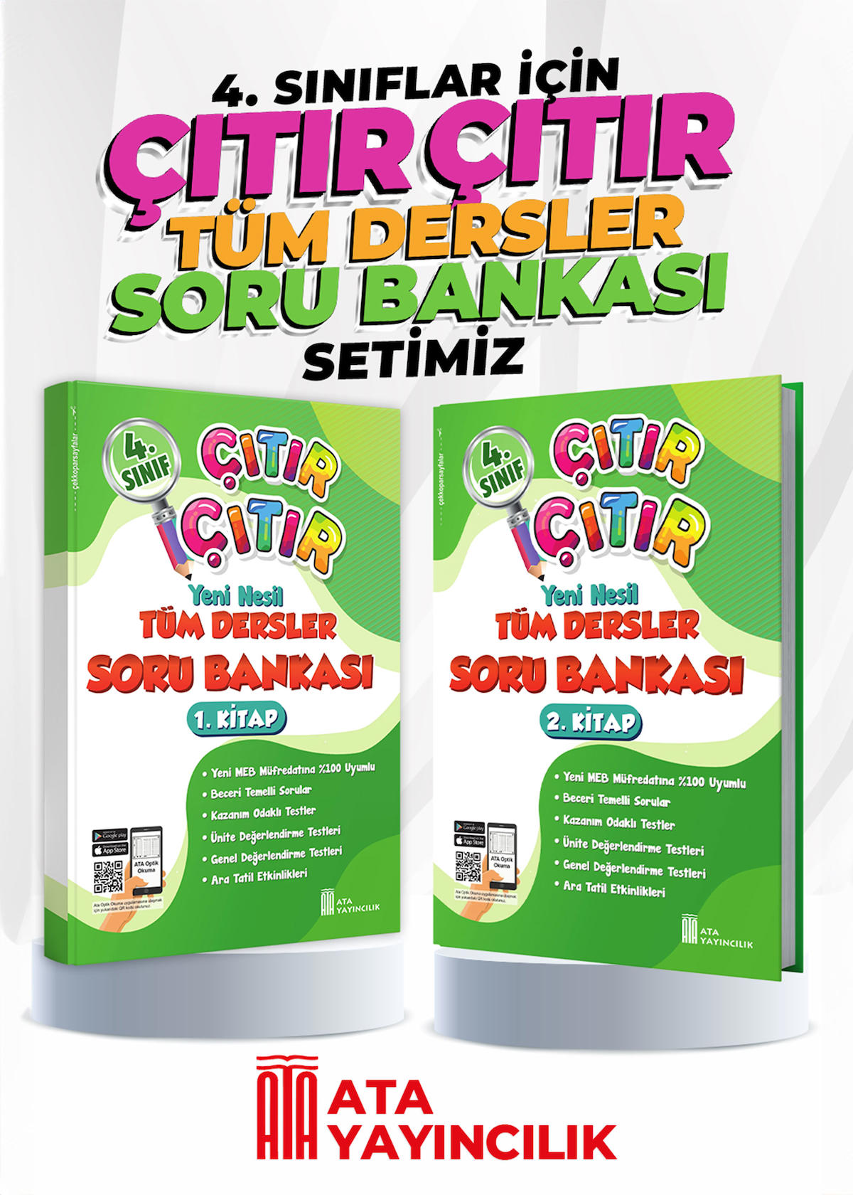 Ata Yayınları 4. Sınıf Çıtır Çıtır Tüm Dersler Soru Bankası