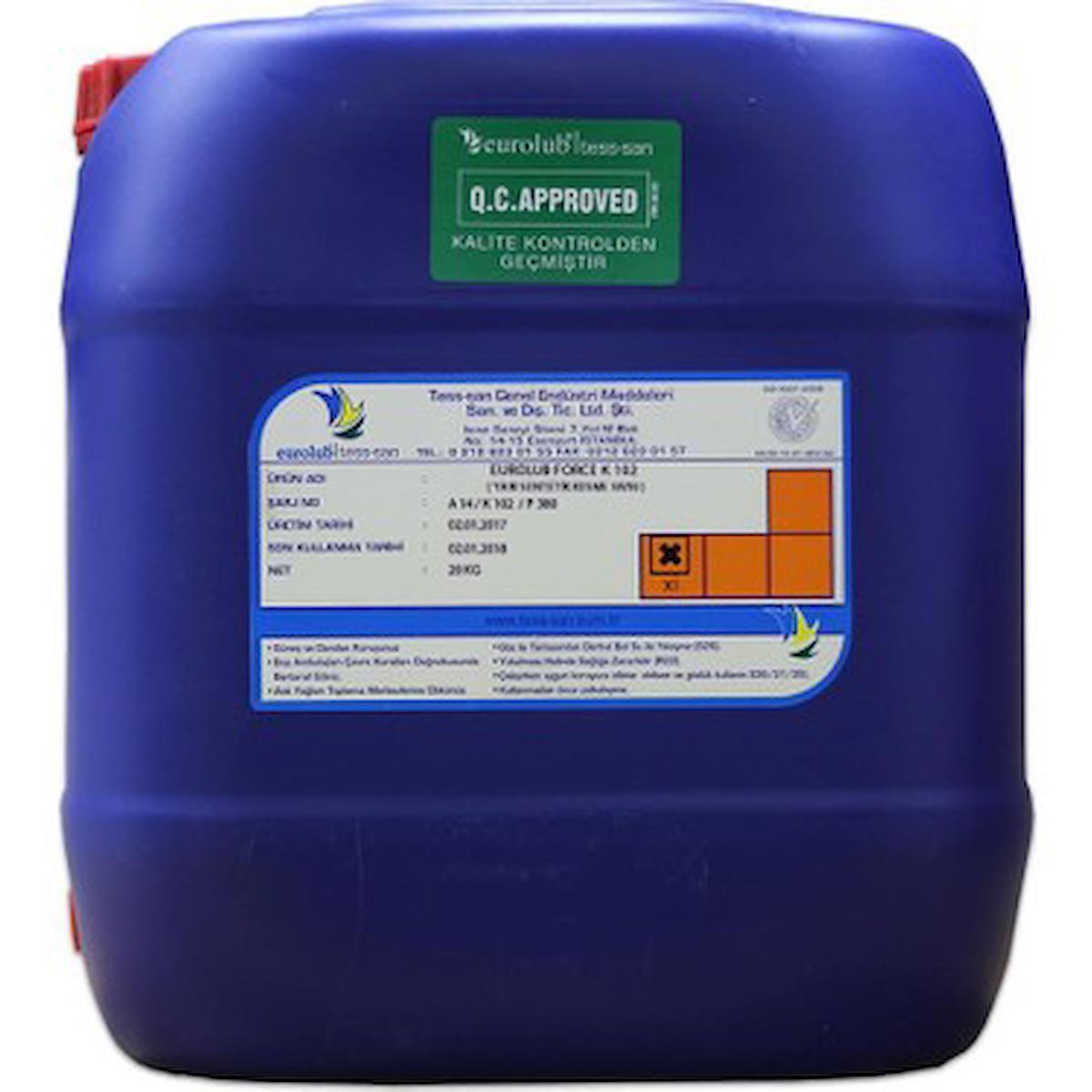 KULLANIM ALANI: Tam Sentetik Metal İşleme Sıvısı ( Satıh Taşlama )  ÜRÜN BİLGİSİ :TESS-SAN EUROGRIND A özel lubrikantlar, yüzey aktif maddeler, organik ve inorganik korozyon inhibitörleri, EP(Aşırı Basınç) ve aşınma önleyici katkılar, antioksidanlar ve hidrokarbonların kombinasyonundan oluşmuş tam sentetik kesme ve taşlama sıvısıdır.  AVANTAJLAR :  – Düşük konsantrasyonlarda kullanılabilir. (3%-5%)  – Çalışma sırasında köpürmez.  – Çok iyi pas önleme özelliği ile pas oluşumuna izin vermez.  – Artık bırakmaz, sistemin temiz kalmasını sağlar.  – Nitrit içermez.  – Doğada tamamen parçalanabilir.