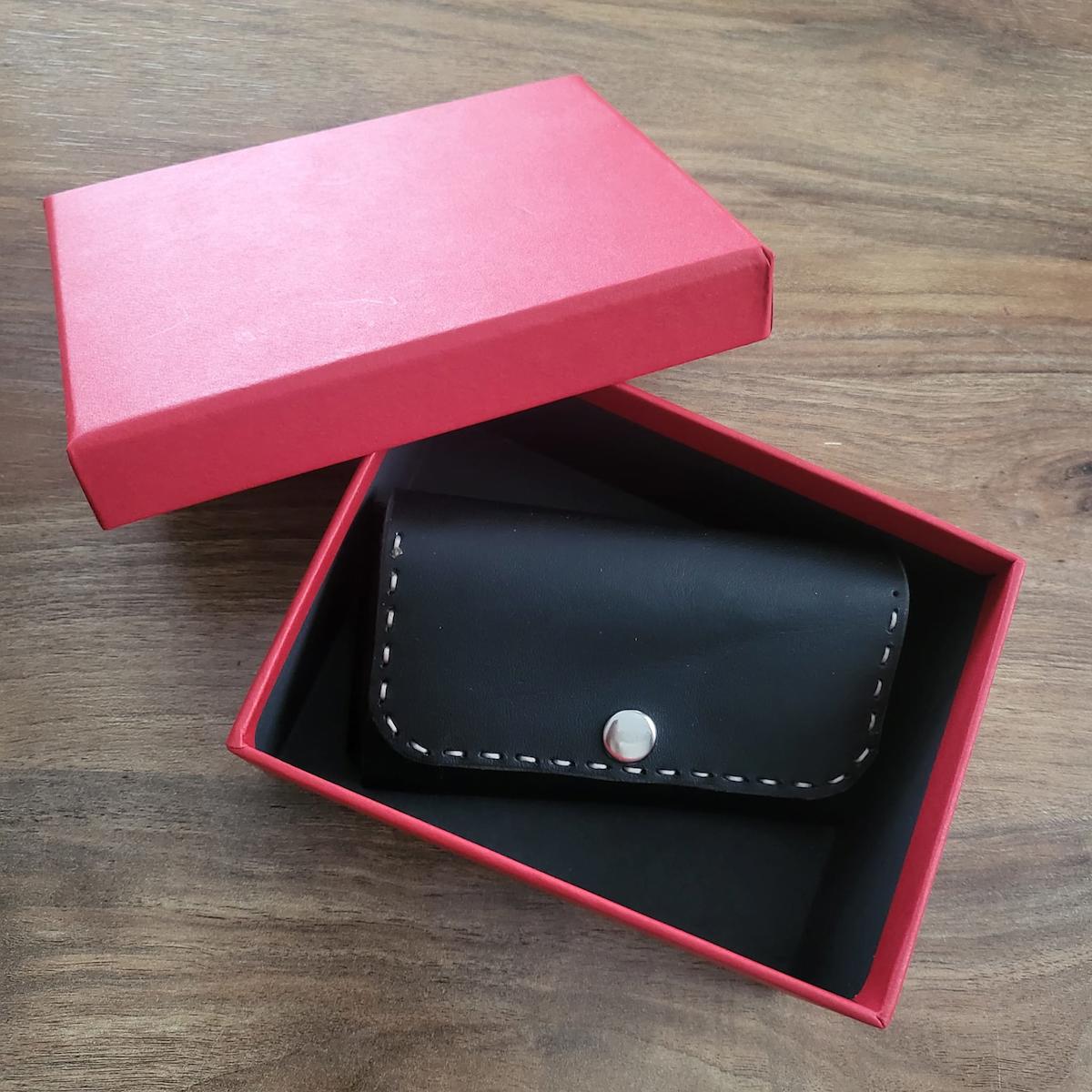 el yapımı deri mini cüzdan