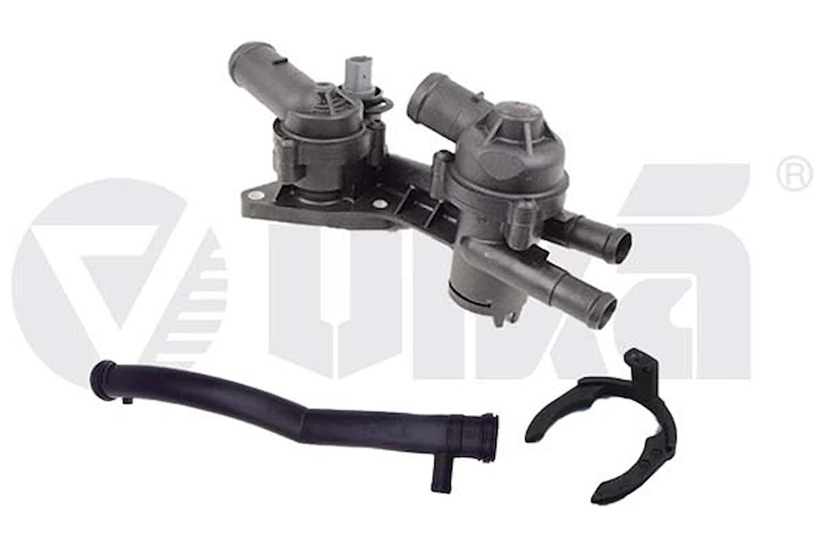Termostat Yuvası & Borusu ( Komple ) 83C-87C-Golf -Jetta-Octavıa-Passat-Superb-Yetı-A1-A3-1.4 Lt.-Tsı-Caxa