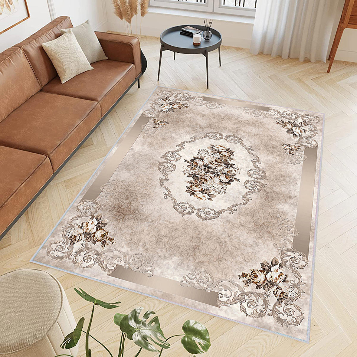 Dijital Baskı Yıkanabilir Kaymaz Taban Salon Halısı Ve Yolluk RVG0430