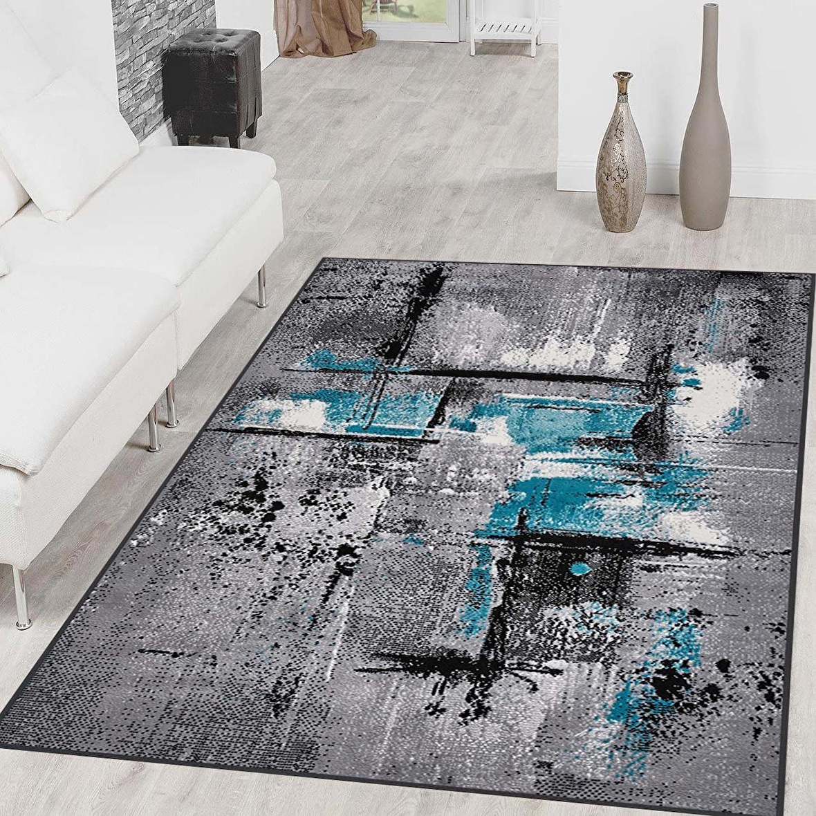 Dijital Baskı Yıkanabilir Kaymaz Taban Salon Halısı Ve Yolluk RVG1409