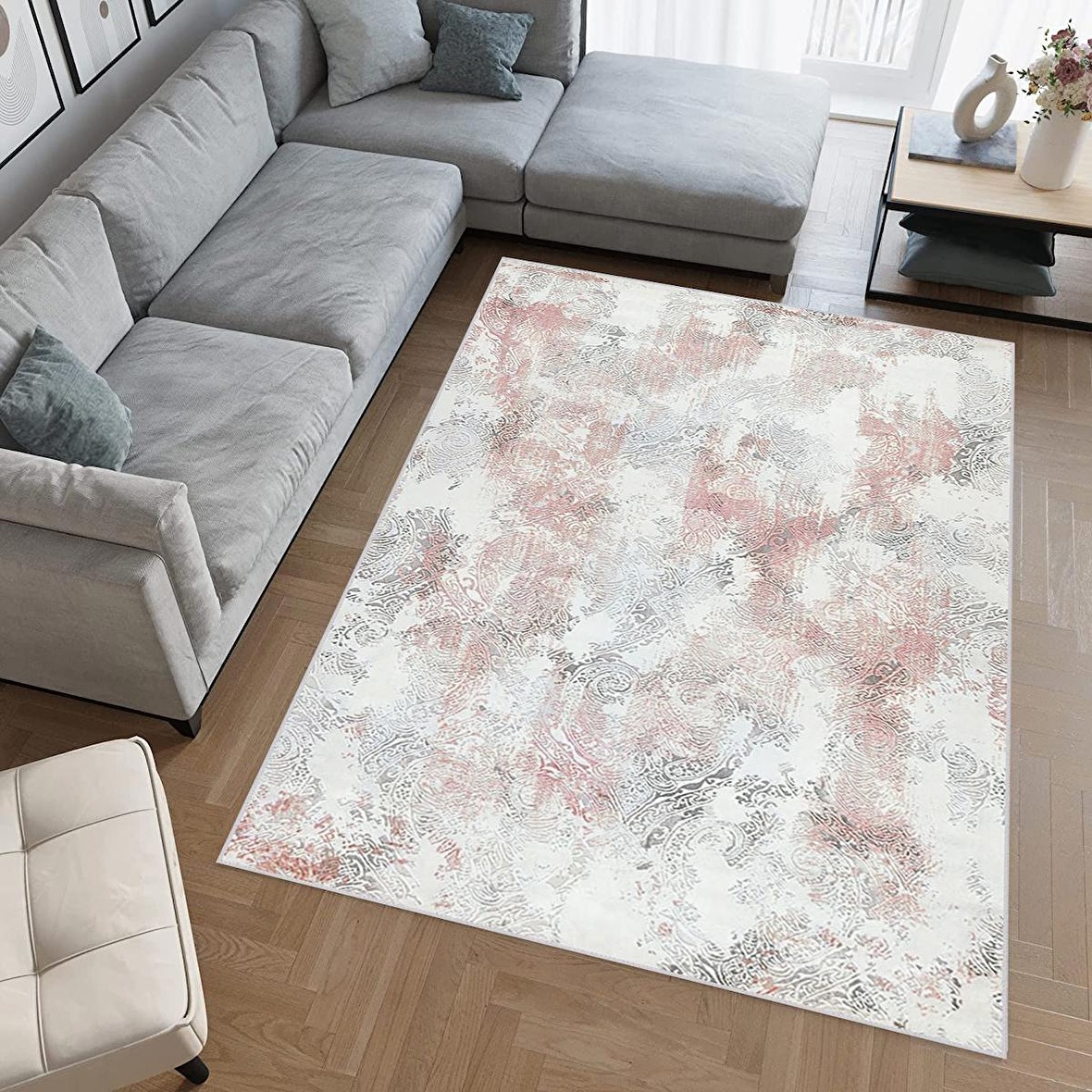 Dijital Baskı Yıkanabilir Kaymaz Taban Salon Halısı Ve Yolluk RVG0777