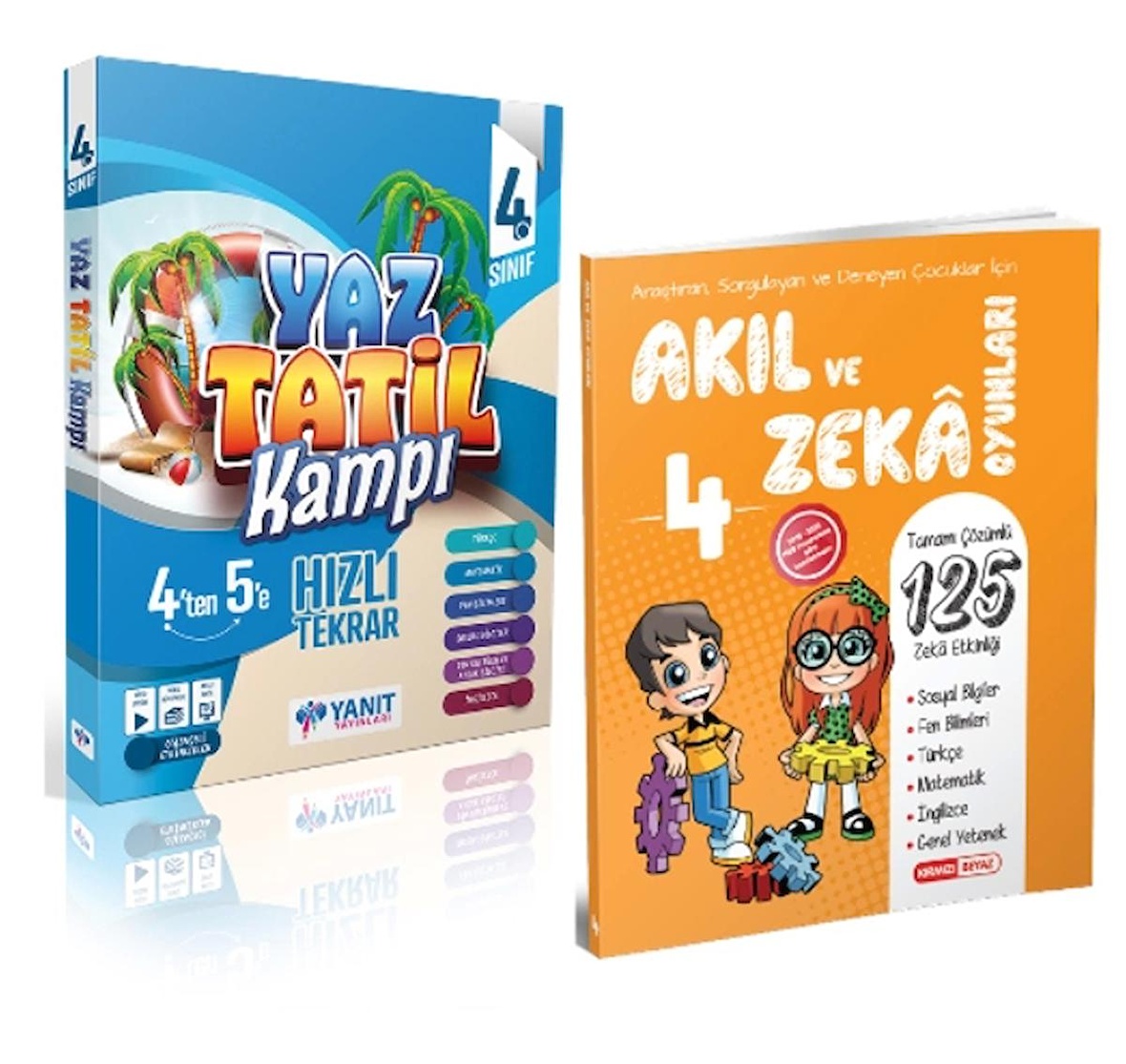 YANIT YAYINLARI 4. Sınıf Yaz Tatil Kampı + Kırmızı Beyaz Akıl Ve Zeka Oyunları
