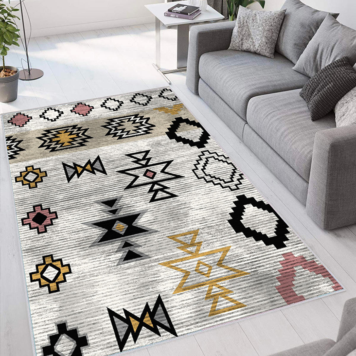 Dijital Baskı Yıkanabilir Kaymaz Taban Salon Halısı Ve Yolluk RVG1664
