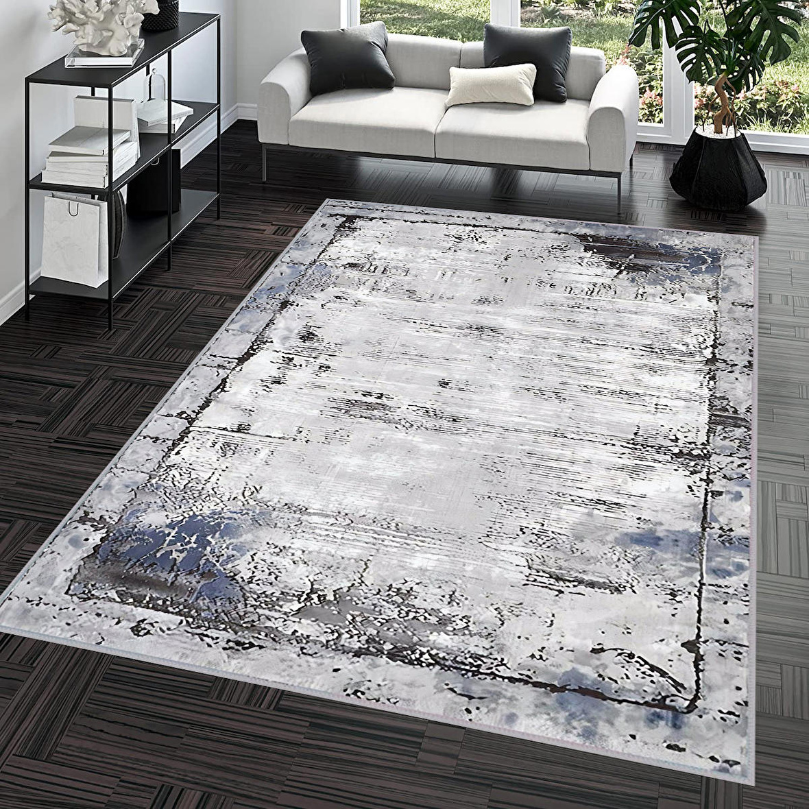 Dijital Baskı Yıkanabilir Kaymaz Taban Salon Halısı Ve Yolluk RVG0683